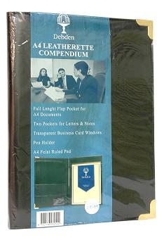 DEBDEN A4 LEATHERETTE COMPENDIUM